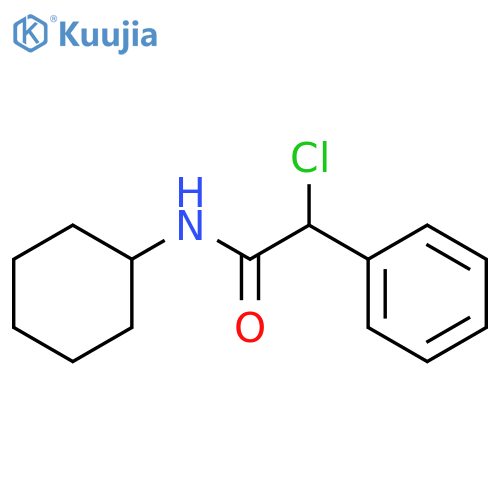 2-chloro-N-cyclohexyl-2-phenylacetamide structure