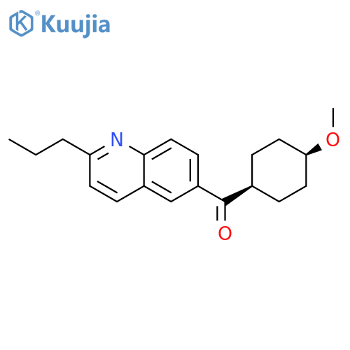 METHANONE, (CIS-4-METHOXYCYCLOHEXYL)(2-PROPYL-6-QUINOLINYL)- structure