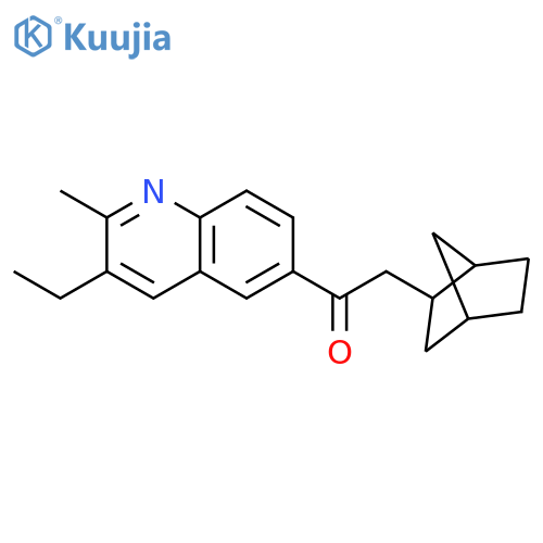 ETHANONE, 2-BICYCLO[2.2.1]HEPT-2-YL-1-(3-ETHYL-2-METHYL-6-QUINOLINYL)- structure