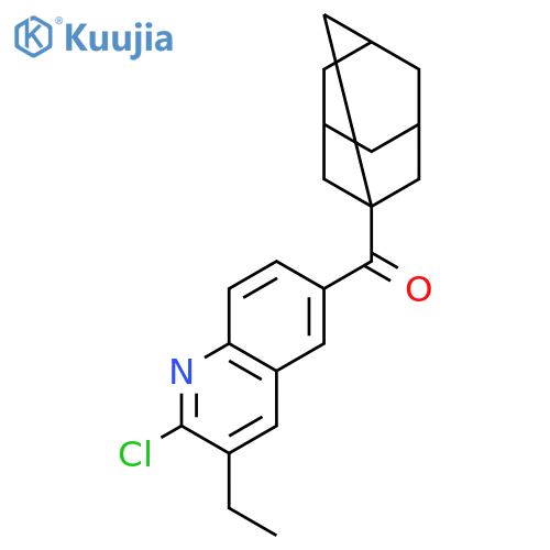 Methanone, (2-chloro-3-ethyl-6-quinolinyl)tricyclo[3.3.1.13,7]dec-1-yl- structure