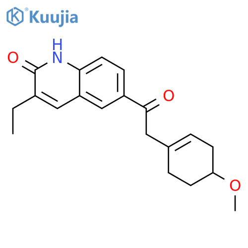 2(1H)-QUINOLINONE, 3-ETHYL-6-[(4-METHOXY-1-CYCLOHEXEN-1-YL)ACETYL]- structure