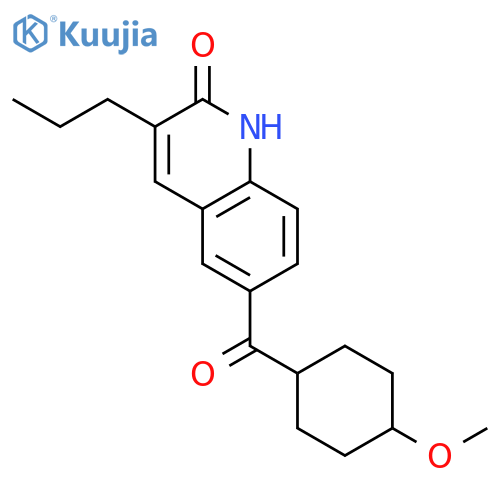 2(1H)-QUINOLINONE, 6-[(4-METHOXYCYCLOHEXYL)CARBONYL]-3-PROPYL- structure