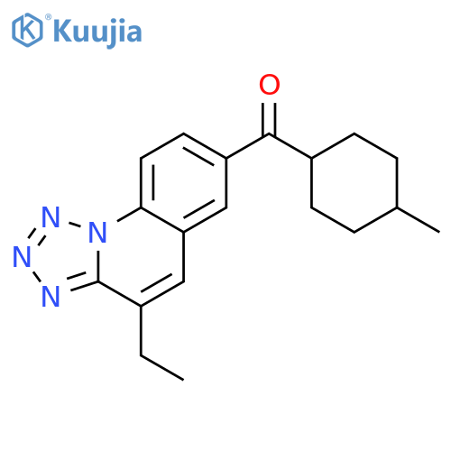 METHANONE, (4-ETHYLTETRAZOLO[1,5-A]QUINOLIN-7-YL)(4-METHYLCYCLOHEXYL)- structure