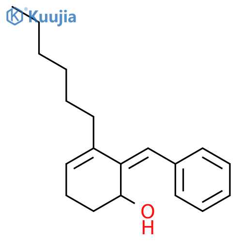 3-CYCLOHEXEN-1-OL, 3-HEXYL-2-(PHENYLMETHYLENE)- structure