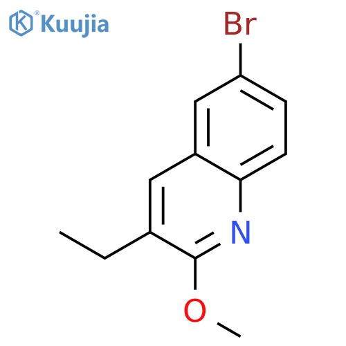6-Bromo-3-ethyl-2-methoxyquinoline structure