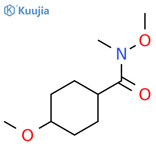 N,4-dimethoxy-N-methylcyclohexanecarboxamide structure