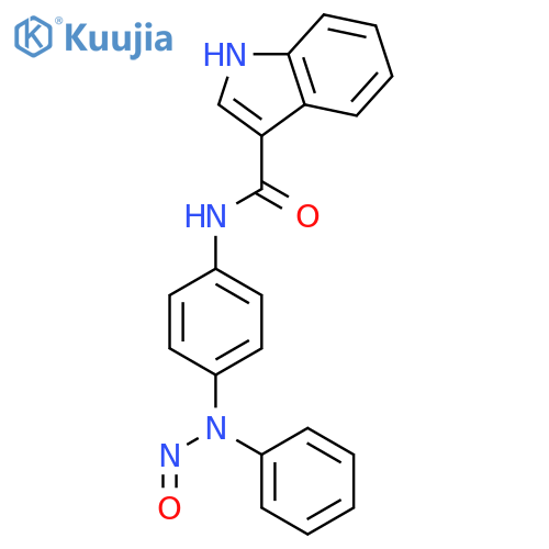 1H-INDOLE-3-CARBOXAMIDE, N-[4-(NITROSOPHENYLAMINO)PHENYL]- structure