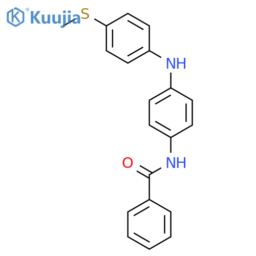 BENZAMIDE, N-[4-[[4-(METHYLTHIO)PHENYL]AMINO]PHENYL]- structure