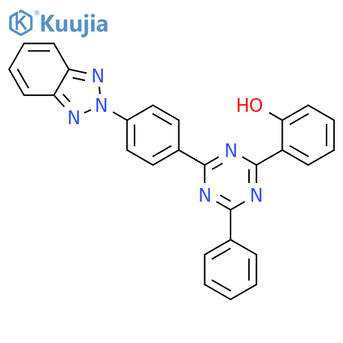 PHENOL, 2-[4-[4-(2H-BENZOTRIAZOL-2-YL)PHENYL]-6-PHENYL-1,3,5-TRIAZIN-2-YL]- structure