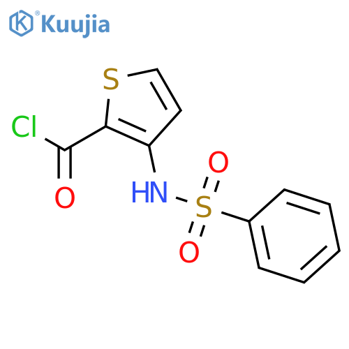 2-Thiophenecarbonyl chloride, 3-[(phenylsulfonyl)amino]- structure