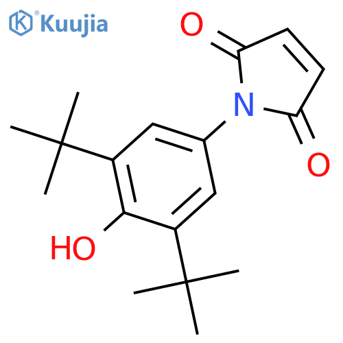 1H-Pyrrole-2,5-dione, 1-[3,5-bis(1,1-dimethylethyl)-4-hydroxyphenyl]- structure