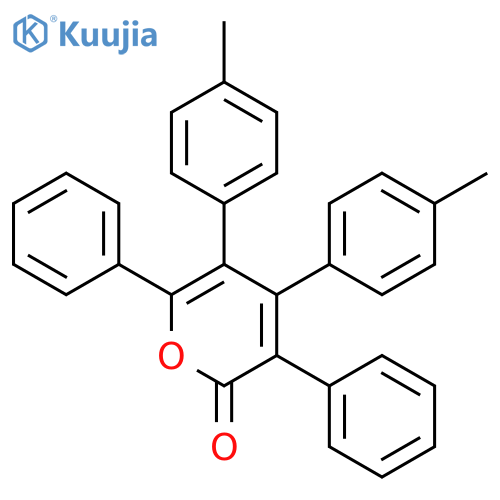 2H-PYRAN-2-ONE, 4,5-BIS(4-METHYLPHENYL)-3,6-DIPHENYL- structure