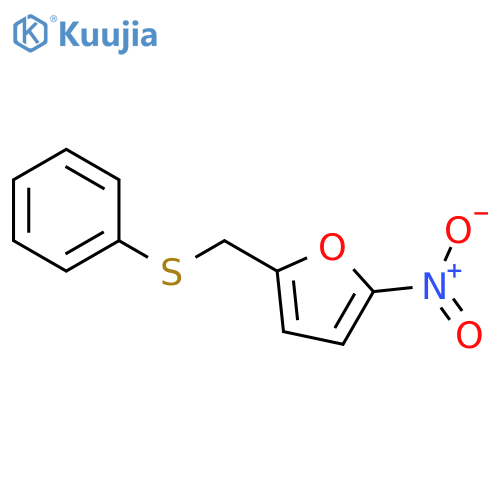 2-Nitro-5-[(phenylsulfanyl)methyl]furan structure