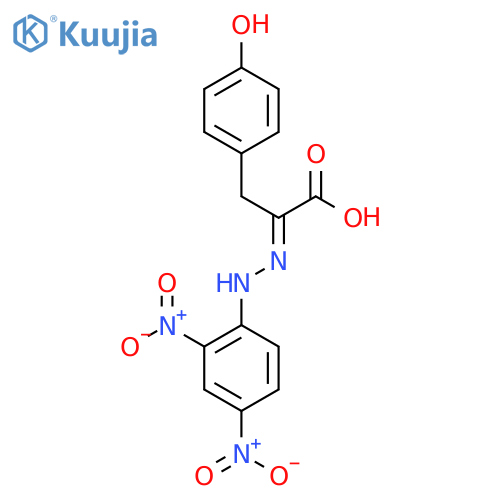 (2E)-2-[(2,4-Dinitrophenyl)hydrazinylidene]-3-(4-hydroxyphenyl)propanoic acid structure