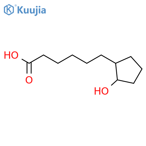 Cyclopentanehexanoicacid, 2-hydroxy- structure
