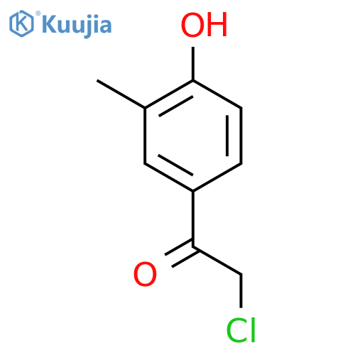 Ethanone,2-chloro-1-(4-hydroxy-3-methylphenyl)- structure