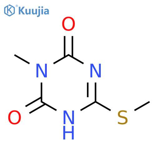 3-Methyl-6-(methylthio)-1,3,5-triazine-2,4(1H,3H)-dione structure