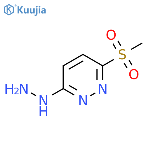 3-hydrazinyl-6-(methylsulfonyl)-Pyridazine structure
