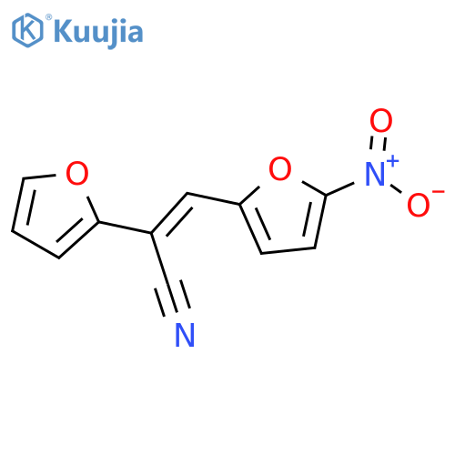 2-(Furan-2-yl)-3-(5-nitrofuran-2-yl)prop-2-enenitrile structure