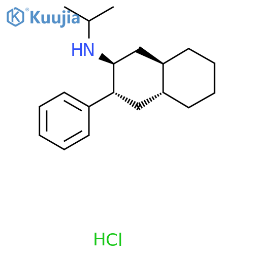 (+-)-2(a)-Isopropylamino-3(e)-phenyl-trans-decalin hydrochloride structure