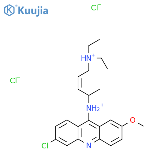 Acridine, 6-chloro-9-((4-(diethylamino)-1-methyl-2-butenyl)amino)-2-methoxy-, dihydrochloride, (Z)- structure