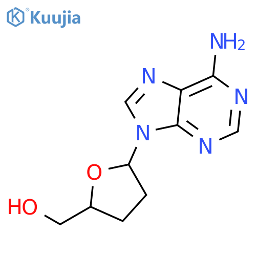 2',3'-Dideoxyadenosine structure