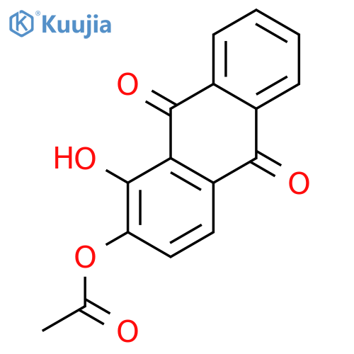 9,10-Anthracenedione, 2-(acetyloxy)-1-hydroxy- structure