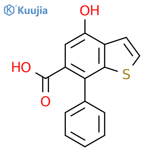 4-Hydroxy-7-phenyl-1-benzothiophene-6-carboxylic acid structure