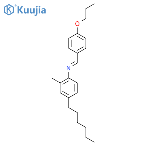 BENZENAMINE, 4-HEXYL-2-METHYL-N-[(4-PROPOXYPHENYL)METHYLENE]- structure