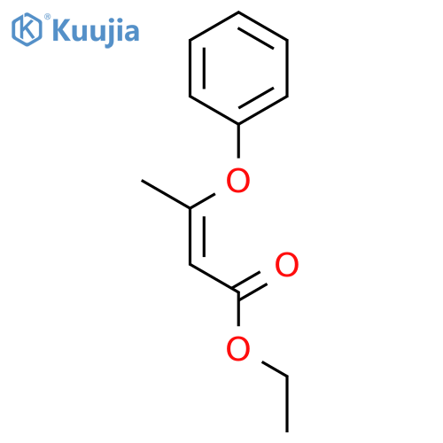 2-Butenoic acid, 3-phenoxy-, ethyl ester, (E)- structure