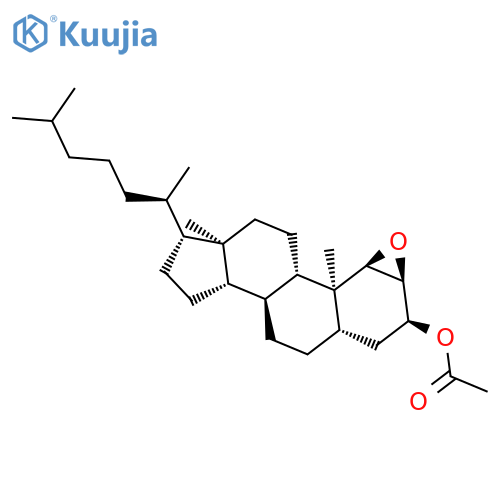 Cholestan-3-ol, 1,2-epoxy-, acetate, (1a,2a,3a,5a)- structure