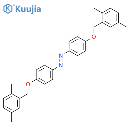 Diazene, bis[4-[(2,5-dimethylphenyl)methoxy]phenyl]- structure
