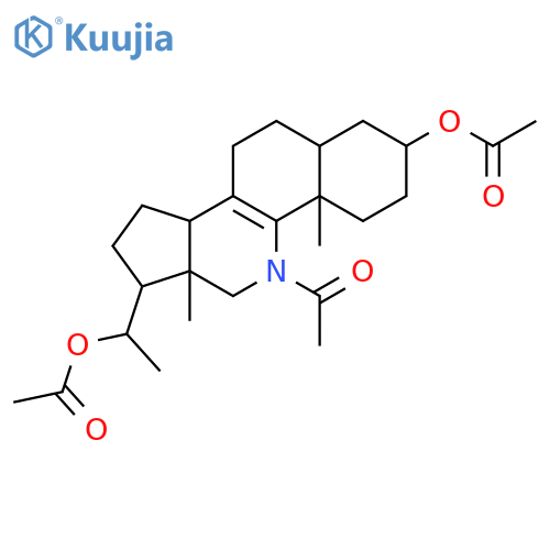 1-[5-acetyl-2-(acetyloxy)-4a,6a-dimethyl-2,3,4,4a,5,6,6a,7,8,9,9a,10,11,11a-tetradecahydro-1h-benzo[h]cyclopenta[c]quinolin-7-yl]ethyl Acetate structure