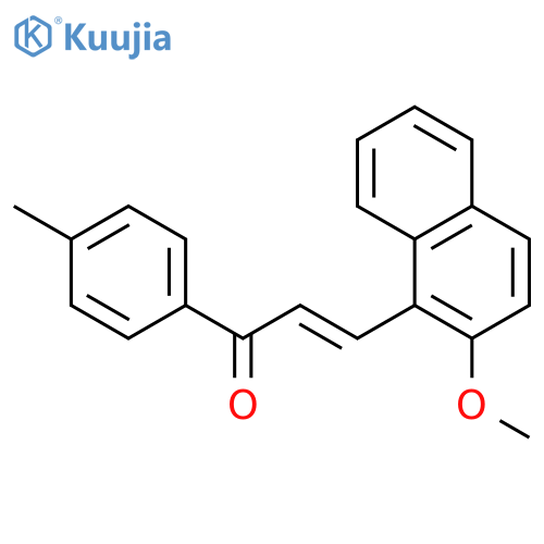 2-Propen-1-one, 3-(2-methoxy-1-naphthalenyl)-1-(4-methylphenyl)- structure