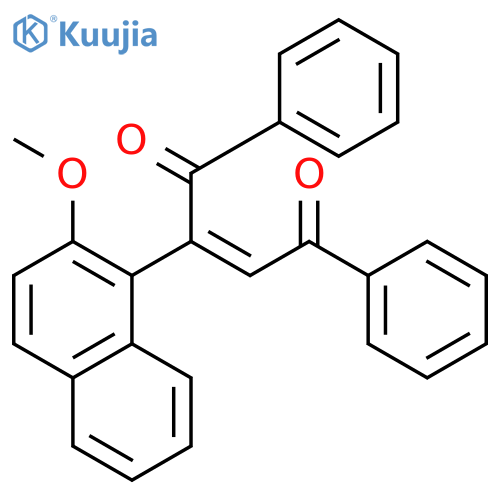 2-BUTENE-1,4-DIONE, 2-(2-METHOXY-1-NAPHTHALENYL)-1,4-DIPHENYL- structure