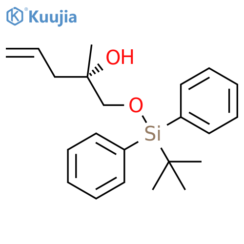 4-PENTEN-2-OL, 1-[[(1,1-DIMETHYLETHYL)DIPHENYLSILYL]OXY]-2-METHYL-, (2S)- structure