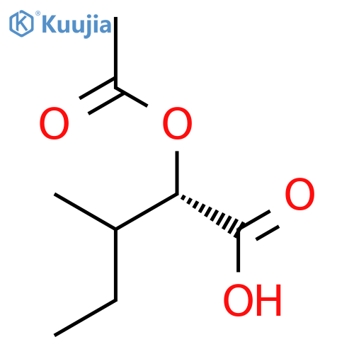 PENTANOIC ACID, 2-(ACETYLOXY)-3-METHYL-, (2S)- structure