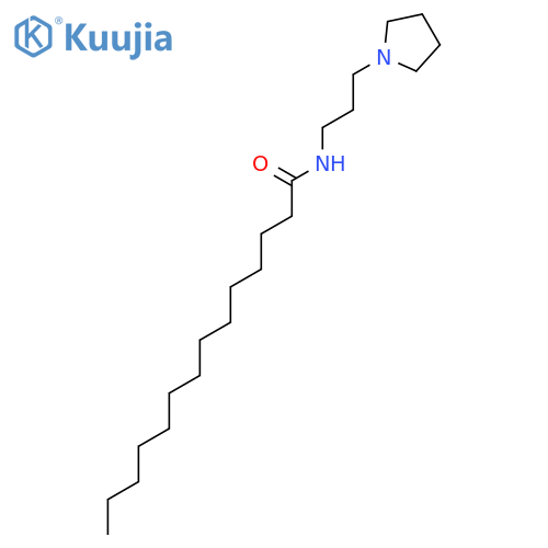Tetradecanamide, N-[3-(1-pyrrolidinyl)propyl]- structure