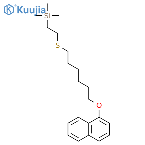 Silane, trimethyl[2-[[6-(1-naphthalenyloxy)hexyl]thio]ethyl]- structure