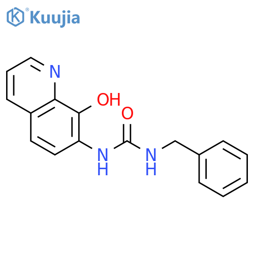 Urea, N-(8-hydroxy-7-quinolinyl)-N'-(phenylmethyl)- structure