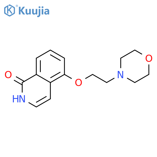 1(2H)-Isoquinolinone, 5-[2-(4-morpholinyl)ethoxy]- structure