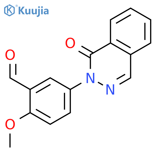 Benzaldehyde, 2-methoxy-5-(1-oxo-2(1H)-phthalazinyl)- structure