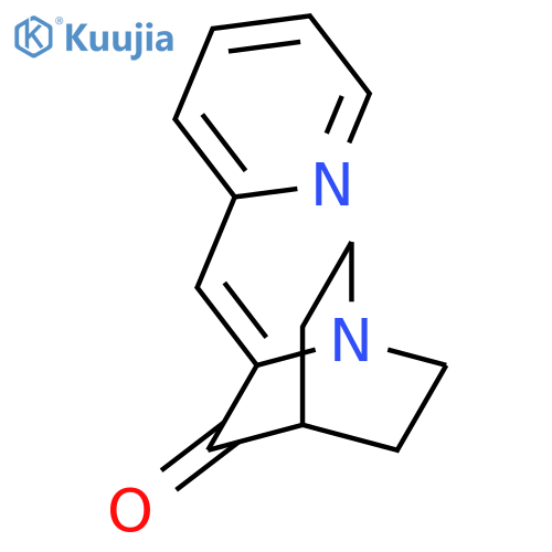 1-AZABICYCLO[2.2.2]OCTAN-3-ONE, 2-(2-PYRIDINYLMETHYLENE)-, (2Z)- structure