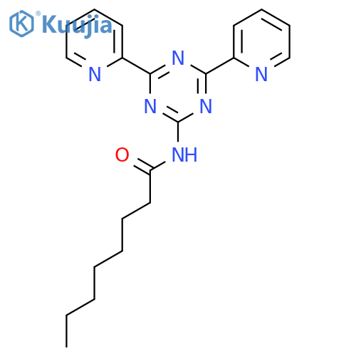 OCTANAMIDE, N-(4,6-DI-2-PYRIDINYL-1,3,5-TRIAZIN-2-YL)- structure