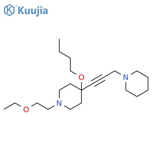 Piperidine, 4-butoxy-1-(2-ethoxyethyl)-4-[3-(1-piperidinyl)-1-propynyl]- structure