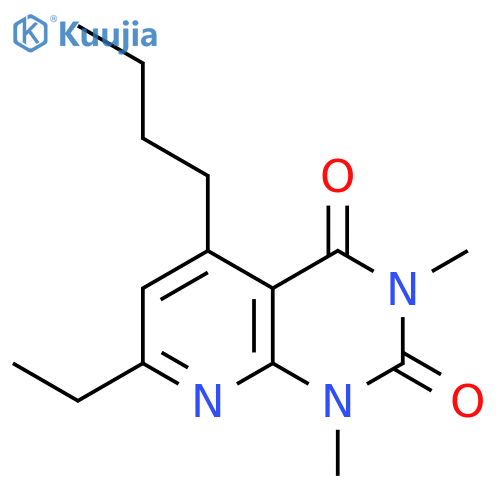 Pyrido[2,3-d]pyrimidine-2,4(1H,3H)-dione, 5-butyl-7-ethyl-1,3-dimethyl- structure