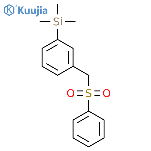 Silane, trimethyl[3-[(phenylsulfonyl)methyl]phenyl]- structure