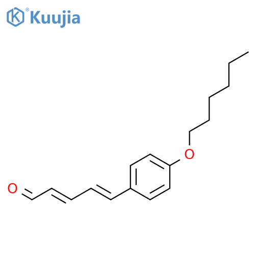 2,4-Pentadienal, 5-[4-(hexyloxy)phenyl]-, (2E,4E)- structure