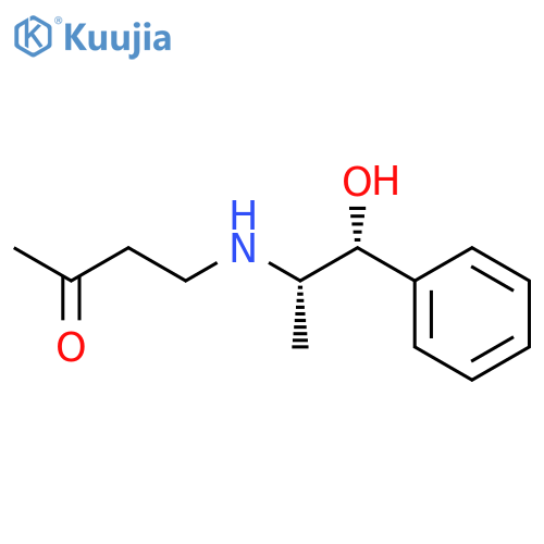2-BUTANONE, 4-[[(1S,2R)-2-HYDROXY-1-METHYL-2-PHENYLETHYL]AMINO]- structure