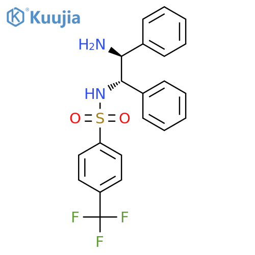 N-((1S,2S)-2-Amino-1,2-diphenylethyl)-4-(trifluoromethyl)benzenesulfonamide structure